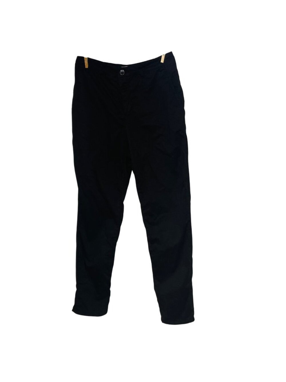 Ba&sh Lady Pant Straight Leg Cotton Ankle Lightweight Black Sz 2 (34 EU)